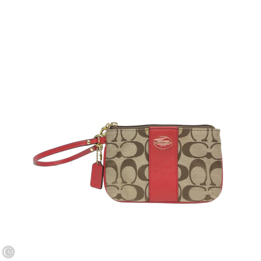 Wristlet Designer By Coach, Size: Small