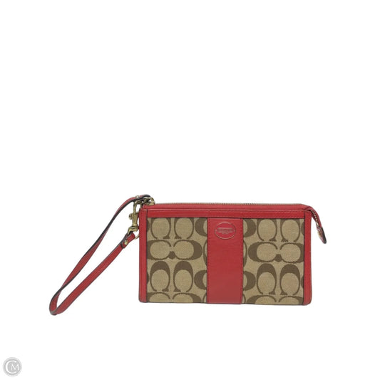 Wristlet Designer By Coach, Size: Large