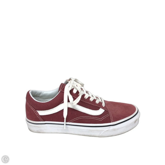 Shoes Sneakers By Vans In Red, Size: 7.5