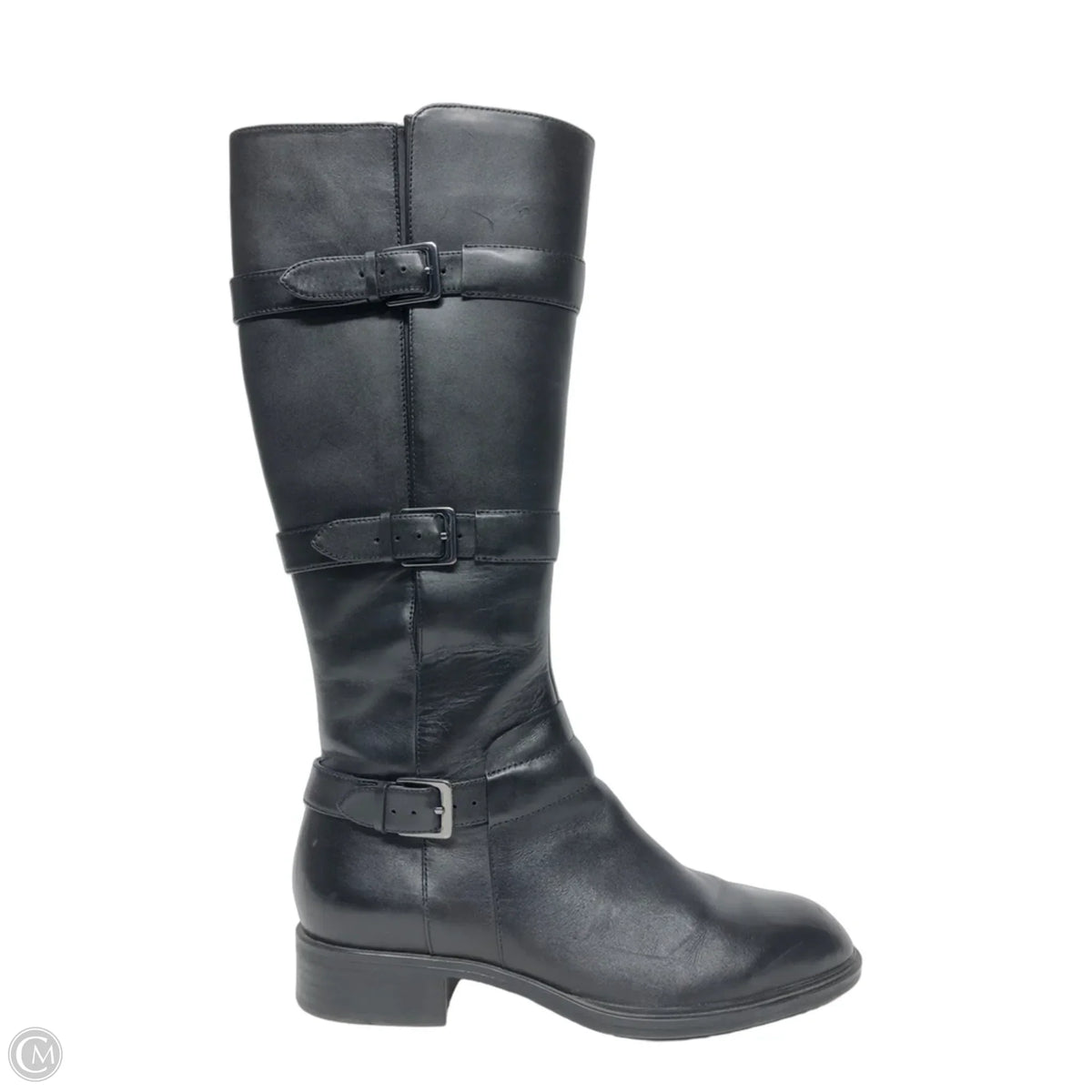 Boots Knee Flats By Ecco In Black, Size: 8.5