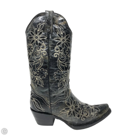 Boots Western By Cmc In Black & Tan, Size: 7.5