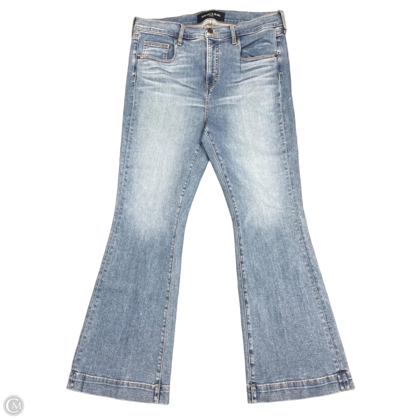 Jeans Flared By Veronica Beard In Blue Denim, Size: 14