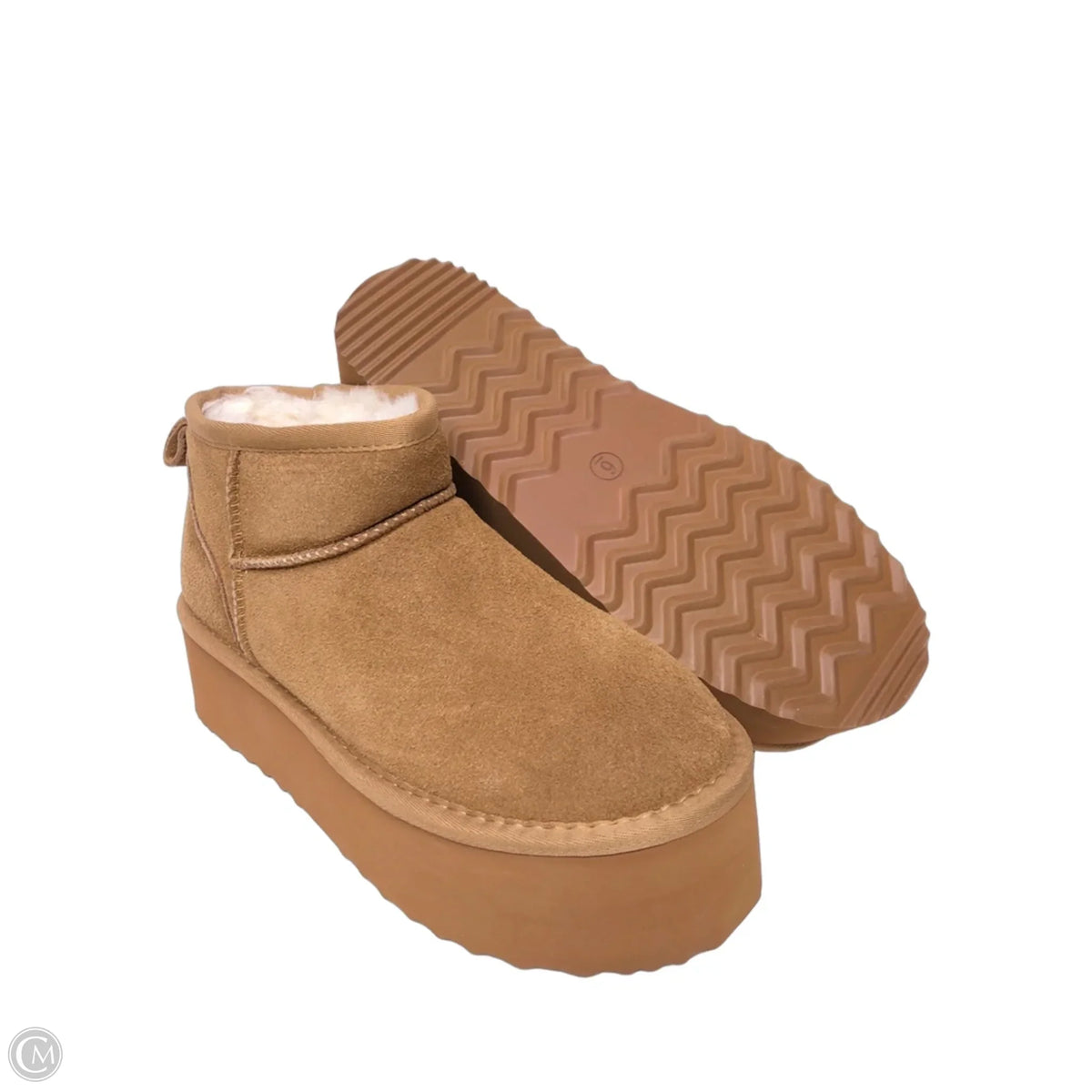 Boots Ankle Flats By Cme In Brown, Size: 6