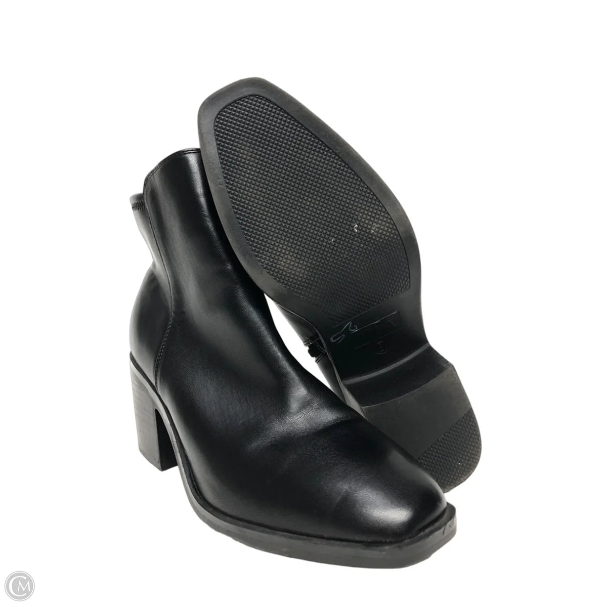 Boots Ankle Heels By Mia In Black, Size: 9
