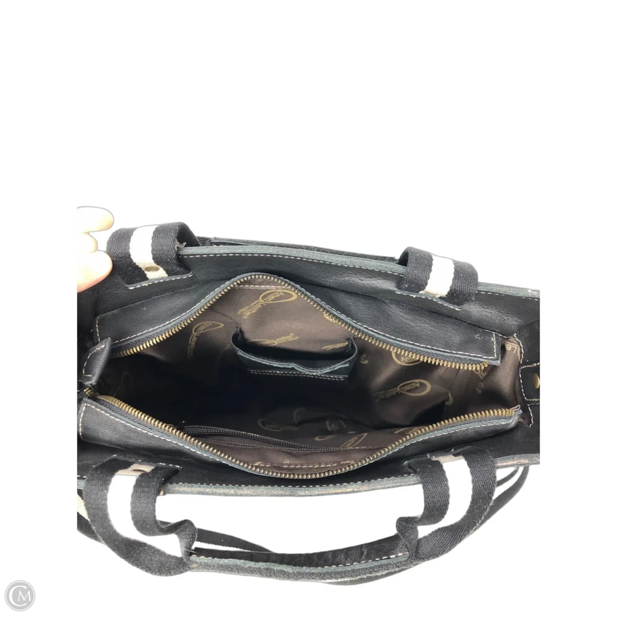 Tote Leather By Clothes Mentor, Size: Large