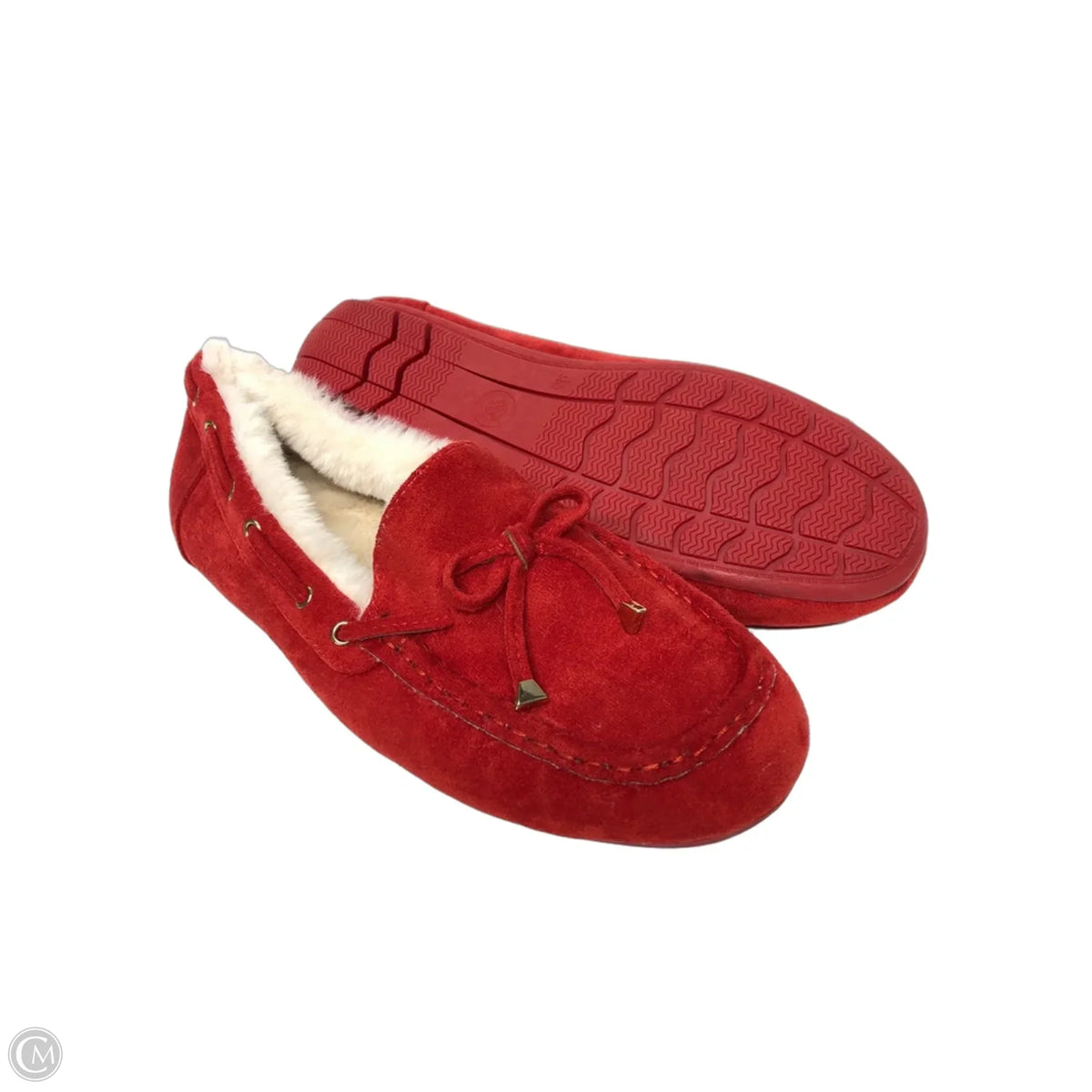 Slippers By Clothes Mentor In Red, Size: 9.5