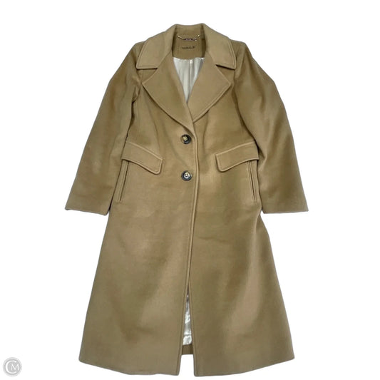 Coat Wool By Calvin Klein In Tan, Size: 6