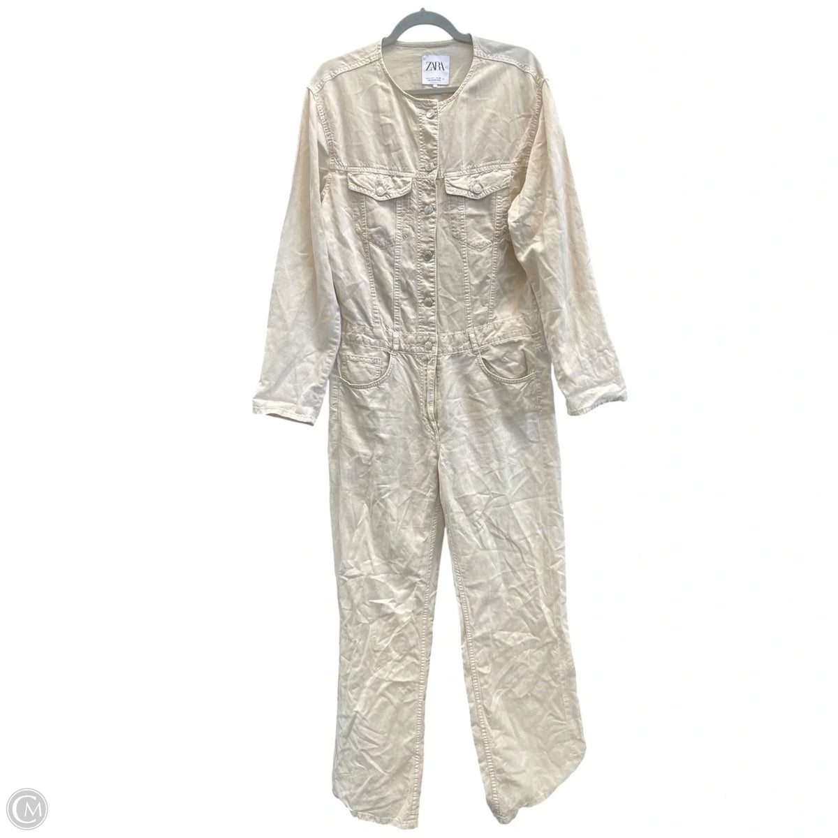 Jumpsuit By Zara In Beige, Size: L