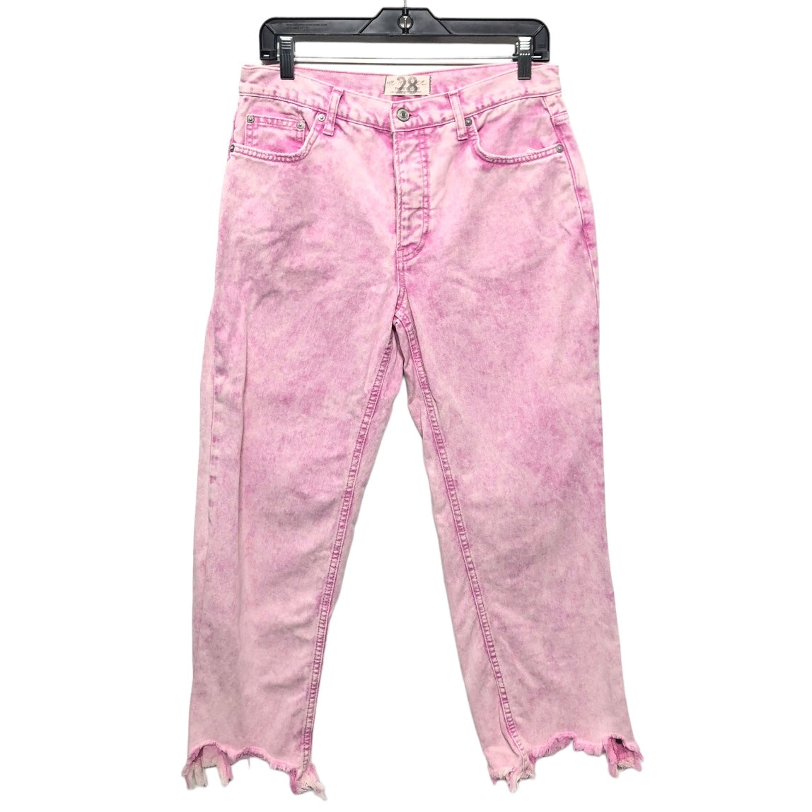 Pink Jeans Wide Leg We The Free, Size 6