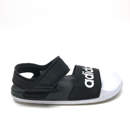 Black & White Sandals Sport Adidas, Size 8