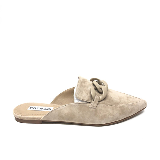 Taupe Shoes Flats Steve Madden, Size 10