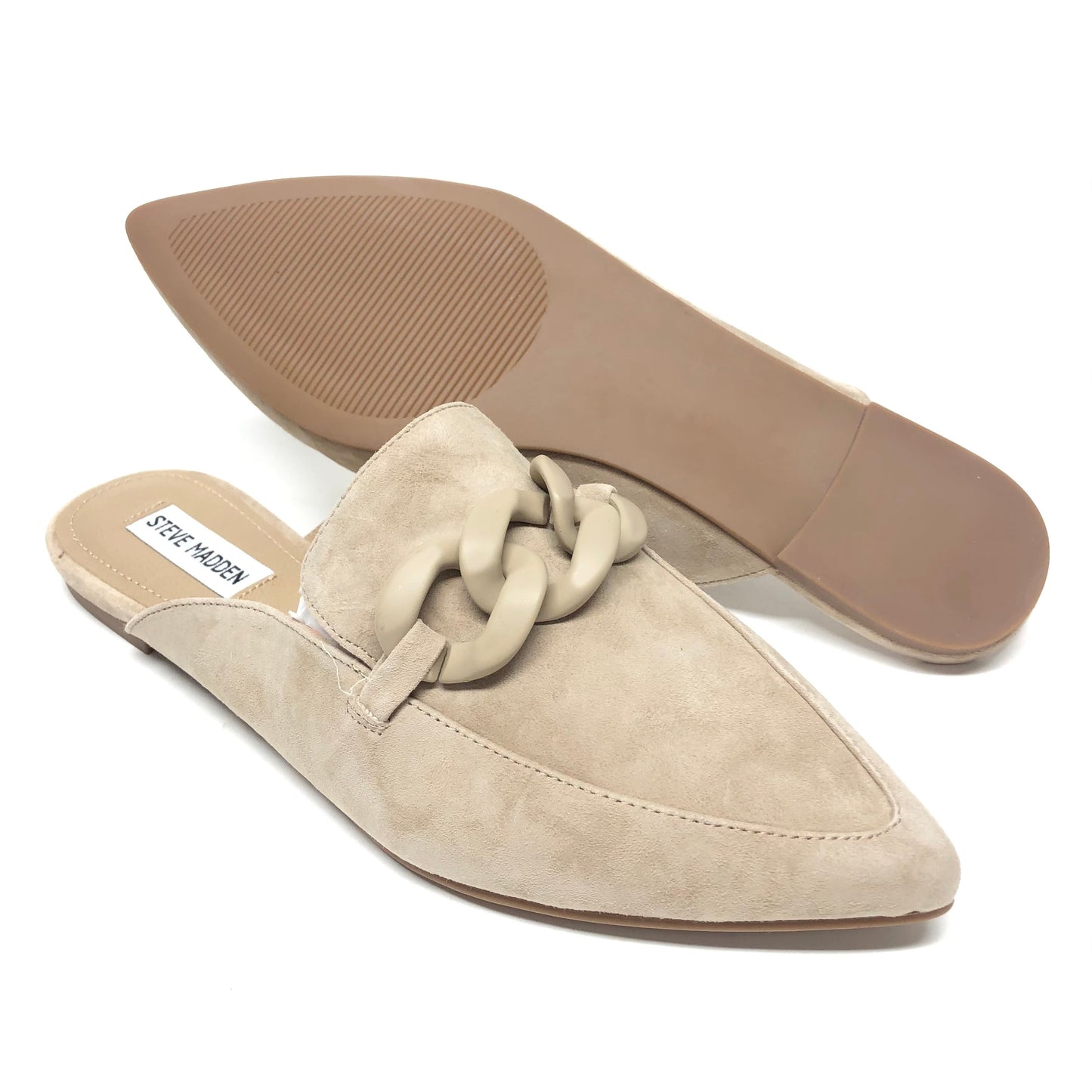 Taupe Shoes Flats Steve Madden, Size 10