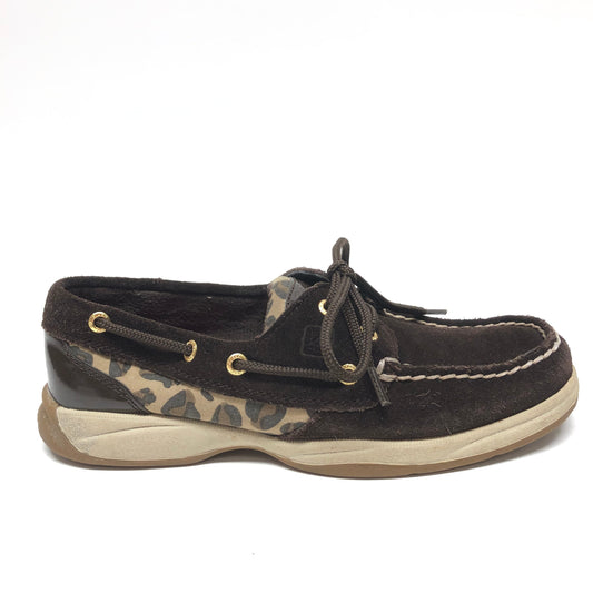 Brown Shoes Flats Sperry, Size 5.5