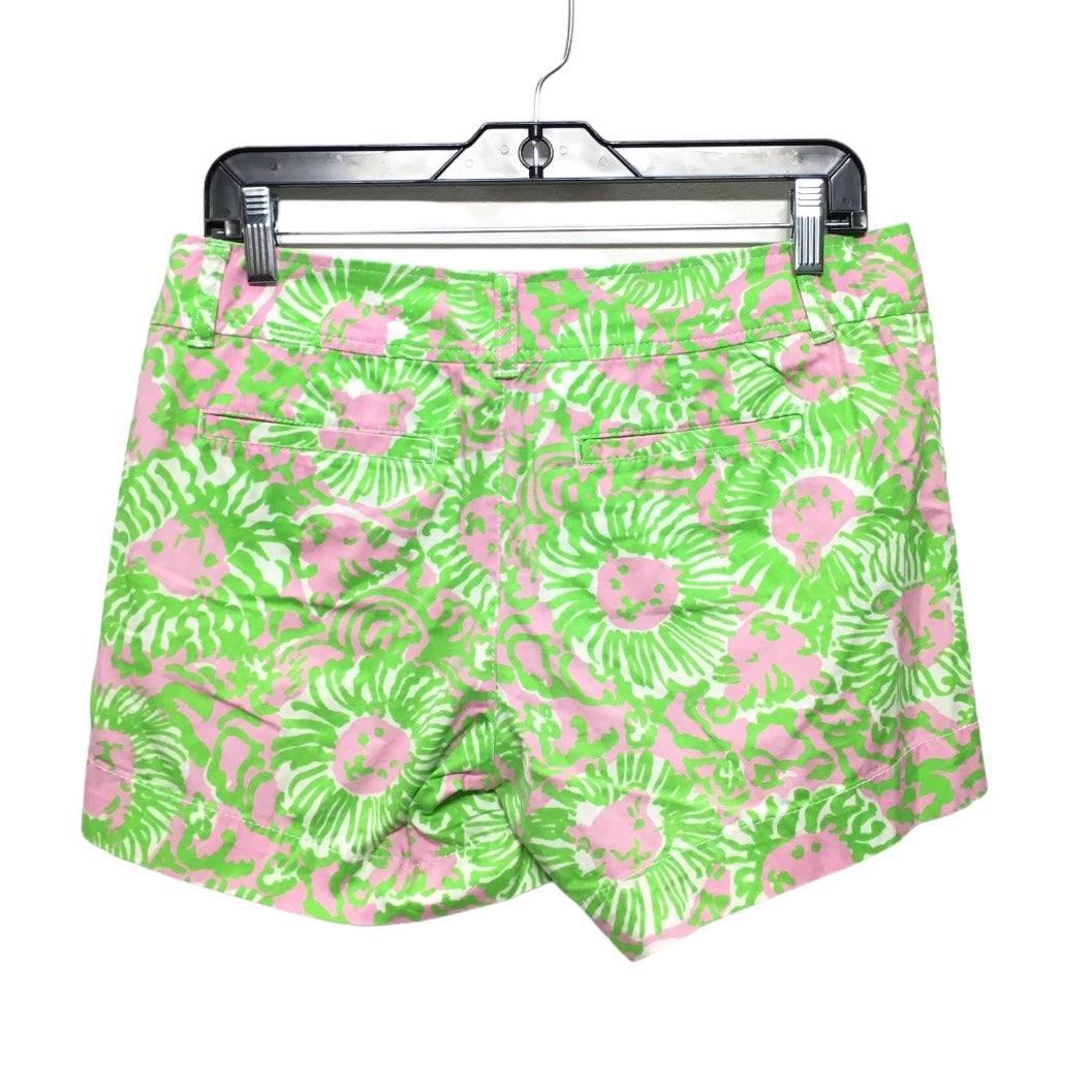 Green & Pink Shorts Lilly Pulitzer, Size 4