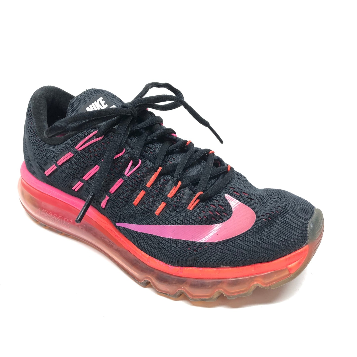 Black & Pink Shoes Athletic Nike, Size 7