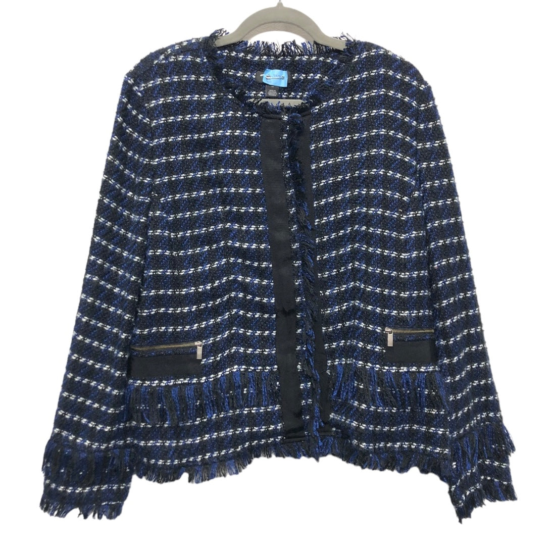 Blazer By Halogen In Black & Blue, Size: Xl