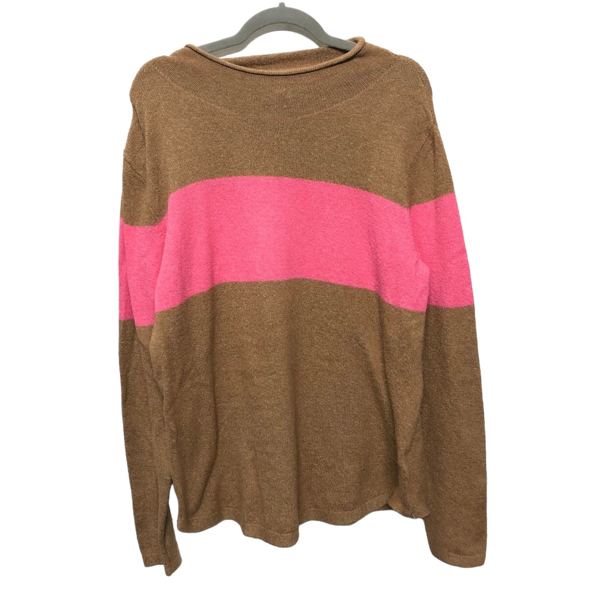 Sweater By Old Navy In Brown & Pink, Size: L