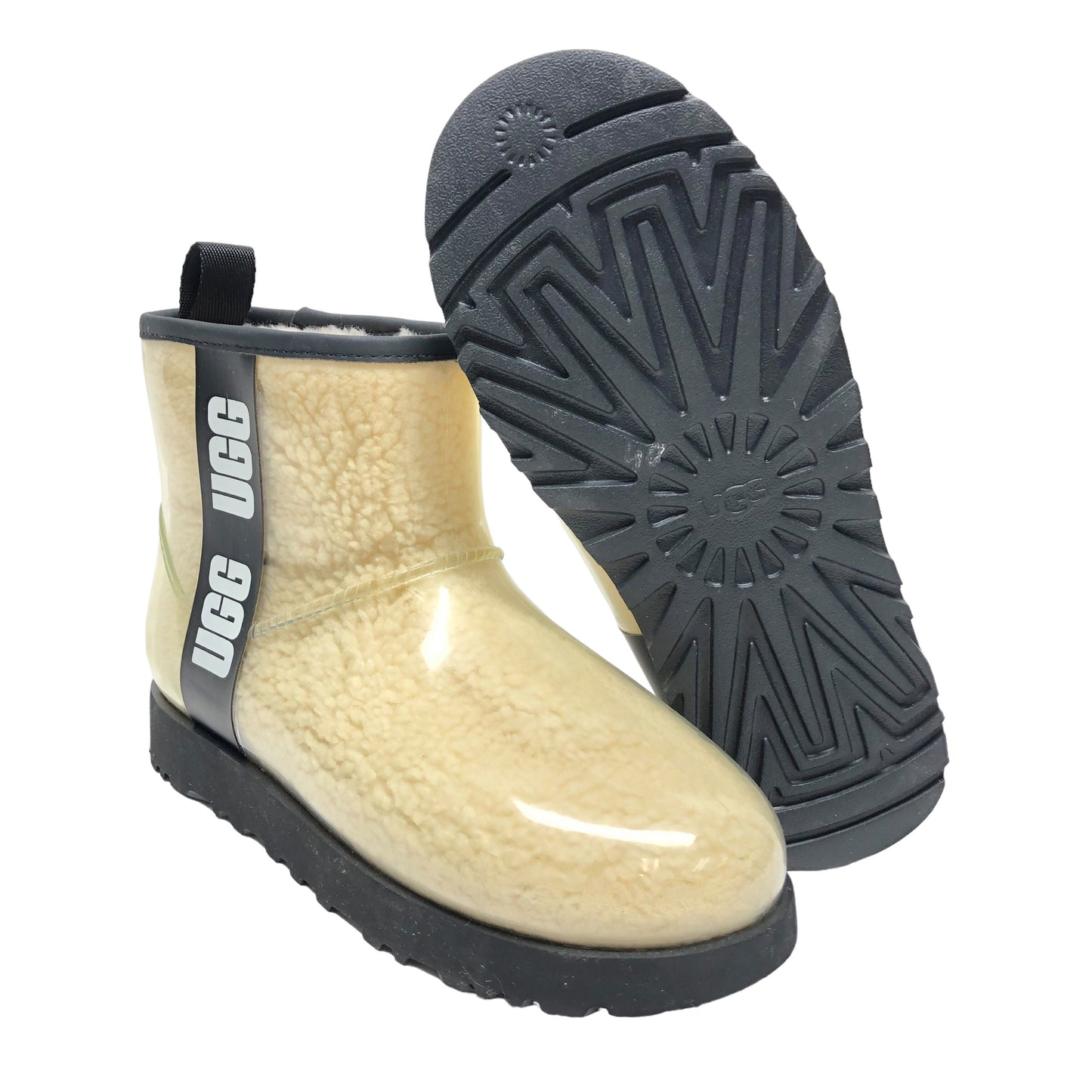 Boots Snow By Ugg In Black & Cream, Size: 8