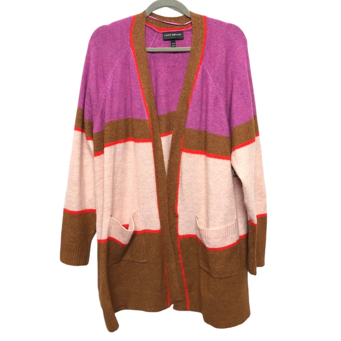 Sweater Cardigan By Lane Bryant In Multi-colored, Size: 18