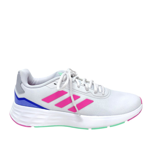 Shoes Athletic By Adidas In White, Size: 9