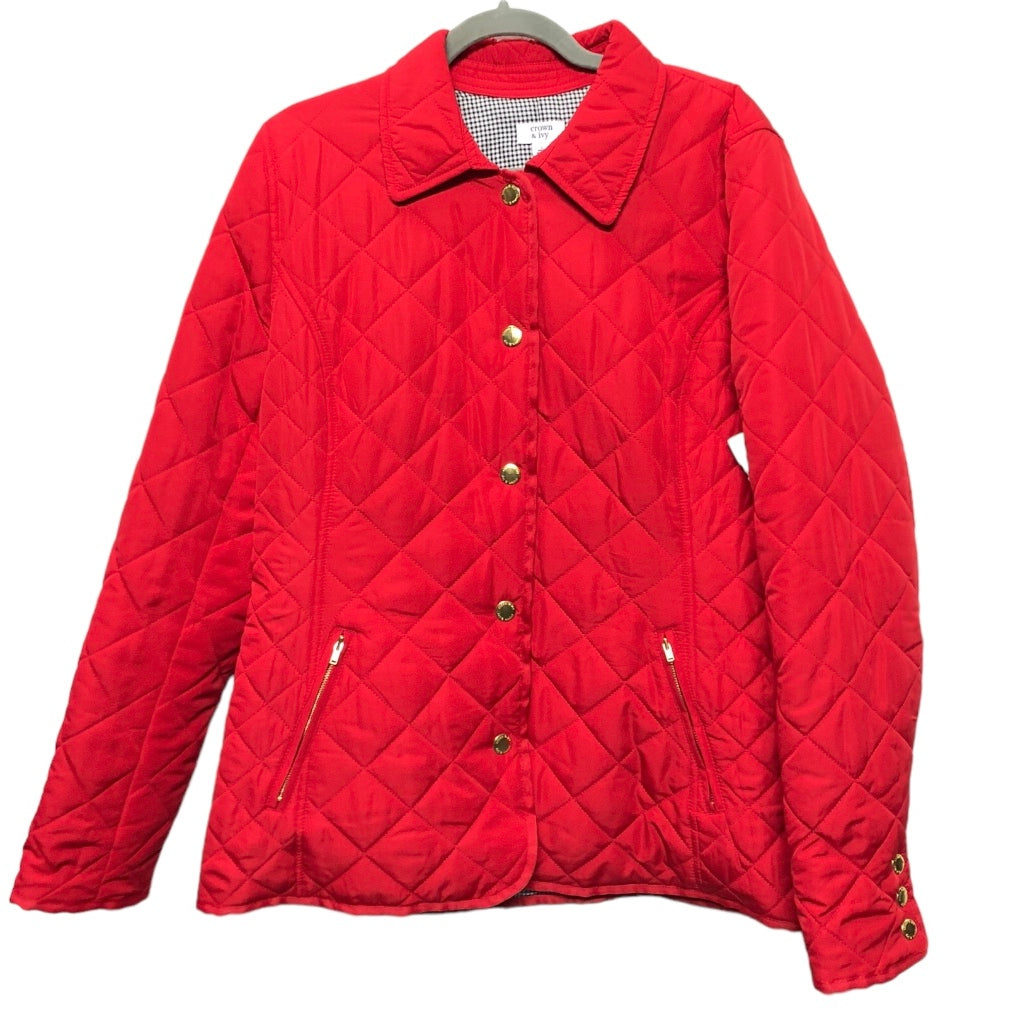 Coat Puffer & Quilted By Crown And Ivy In Red, Size: L