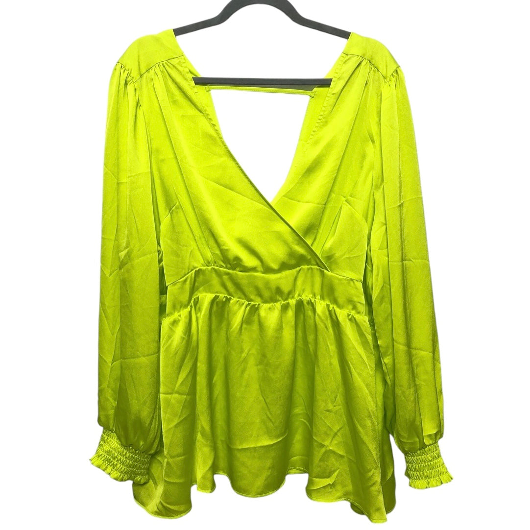 Top Long Sleeve By Torrid In Yellow, Size: 2x