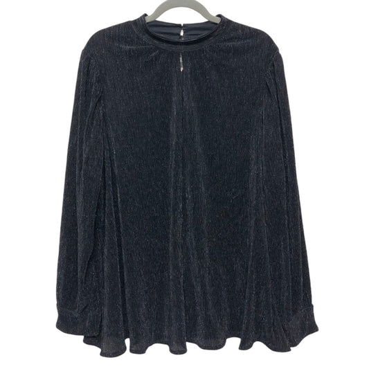 Blouse Long Sleeve By Lane Bryant In Black, Size: 22