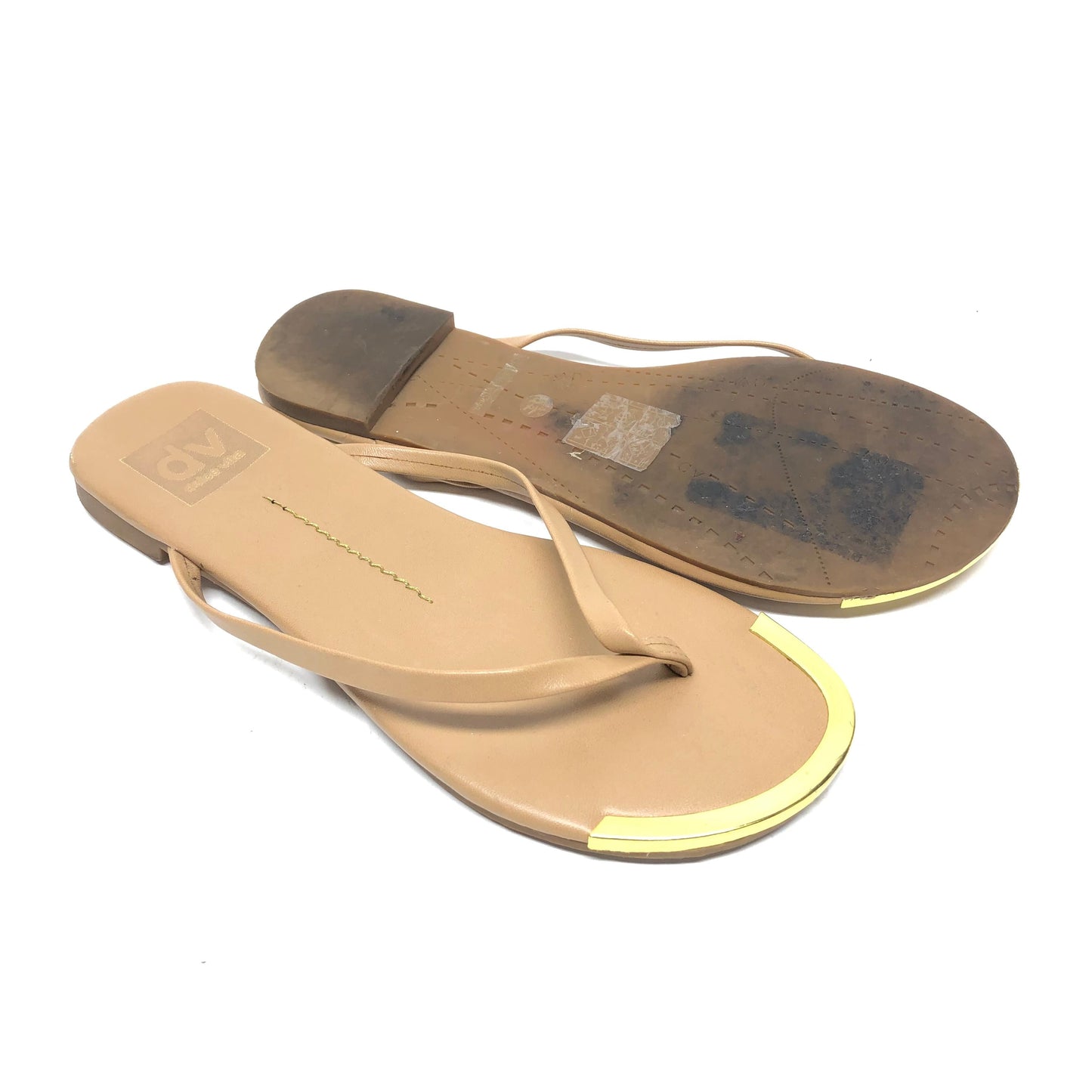 Tan Sandals Flats Dolce Vita, Size 5.5