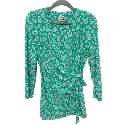 Green Blouse Long Sleeve Anne Klein, Size M