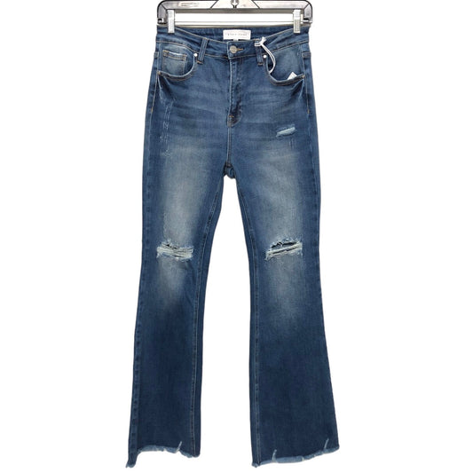 Blue Denim Jeans Flared Risen, Size 9