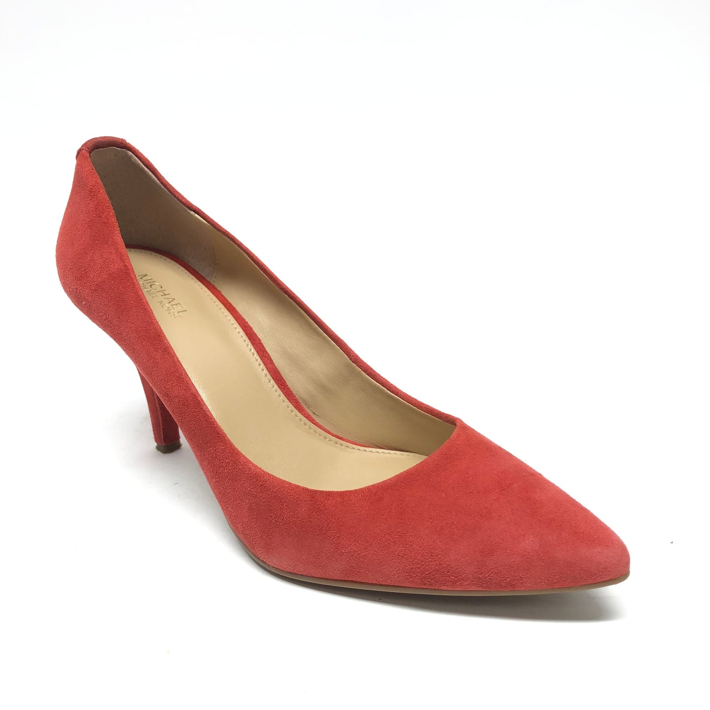 Red Shoes Heels Stiletto Michael By Michael Kors, Size 8