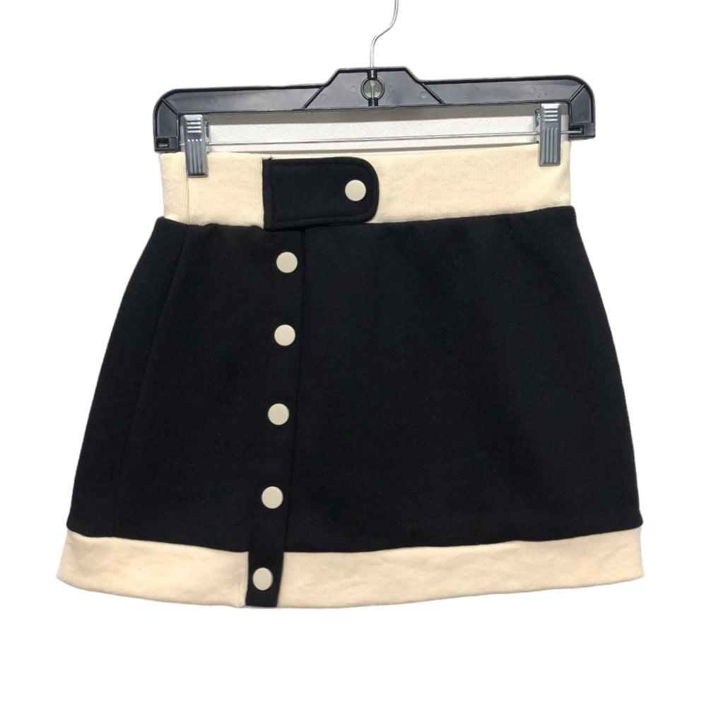 Black & Cream Skirt Mini & Short Fashion Nova, Size M