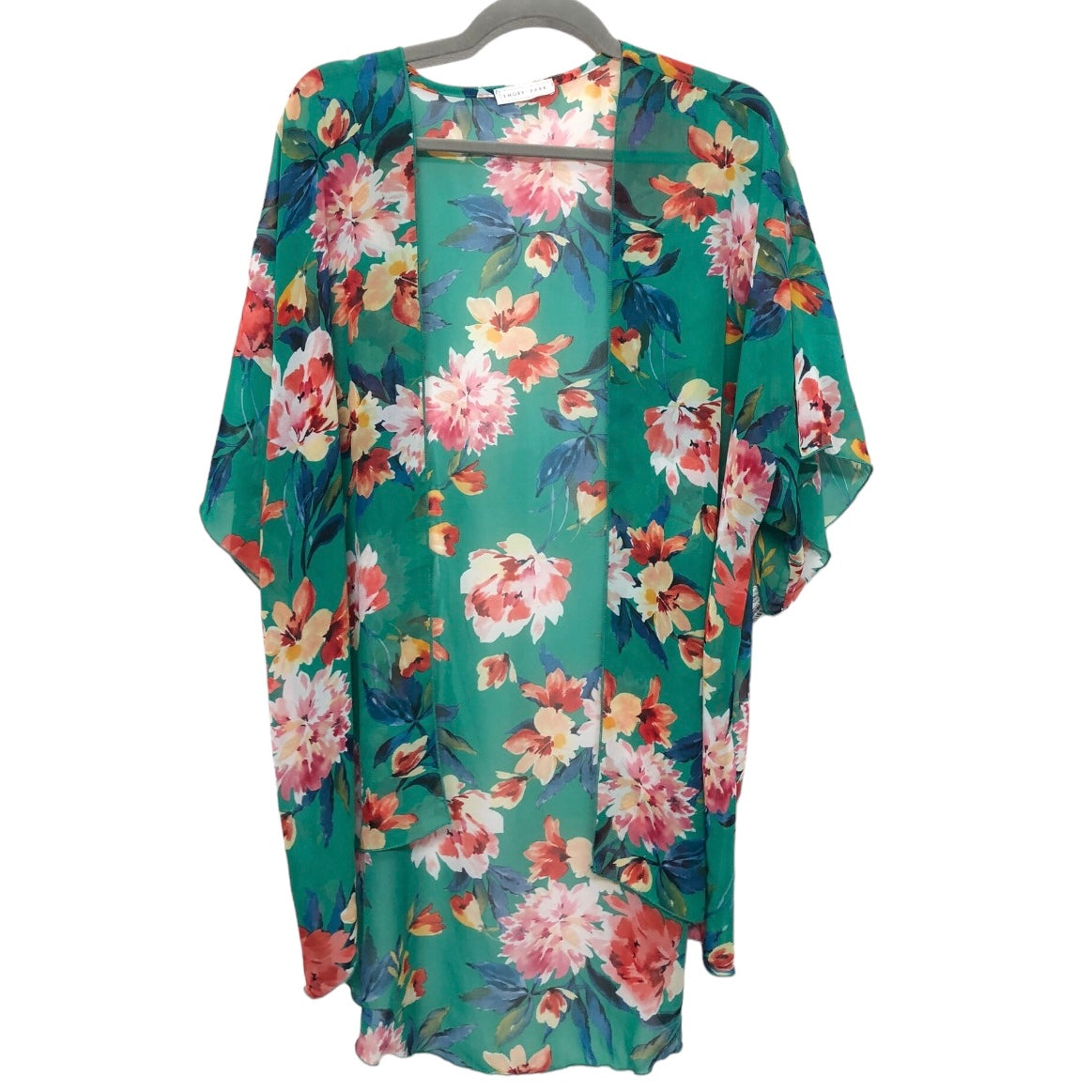 Green Swimwear Cover-up Clothes Mentor, Size Onesize