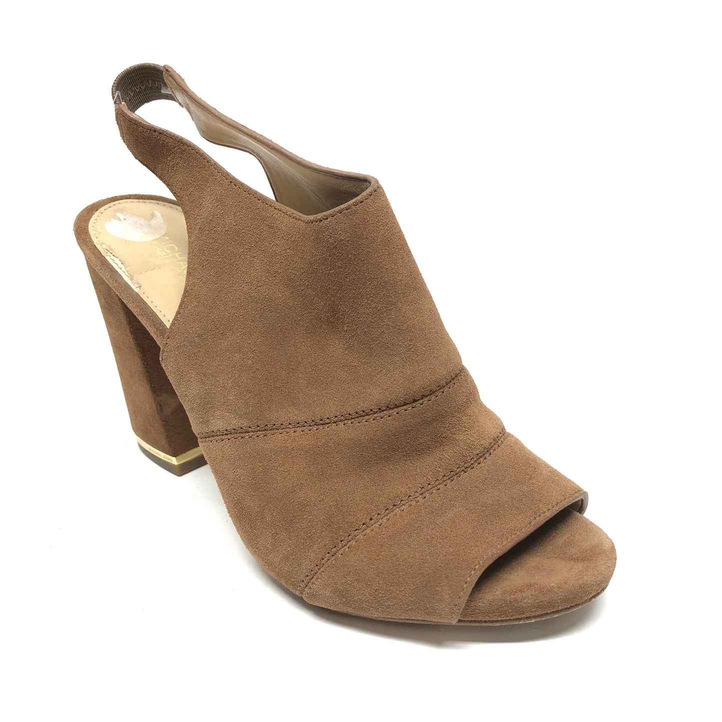 Brown Shoes Heels Block Michael By Michael Kors, Size 9