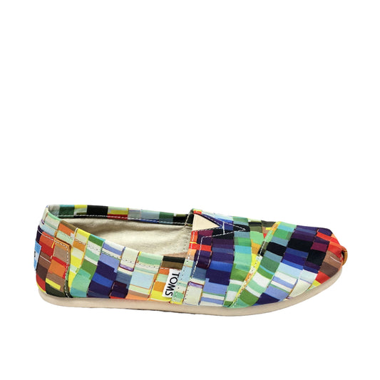 Multi-colored Shoes Flats Toms, Size 5