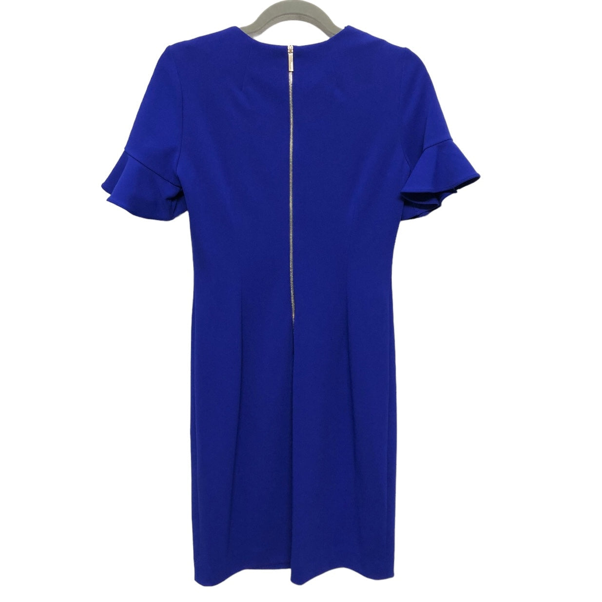 Dress Casual Midi By Calvin Klein In Blue, Size: 6