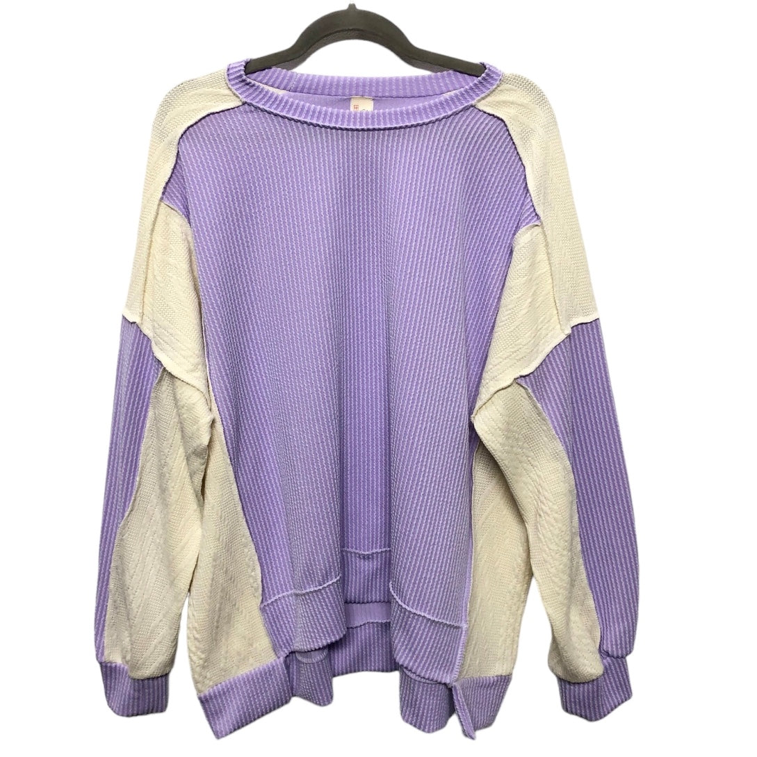 Sweater By 7th Ray In Purple, Size: L