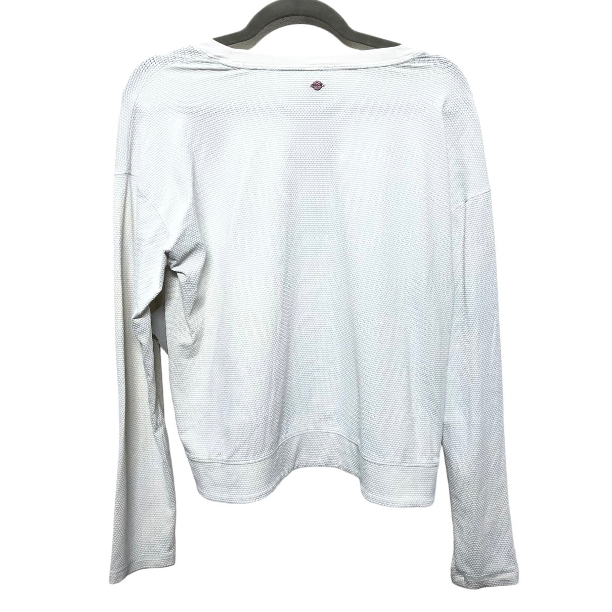 Athletic Top Long Sleeve Collar By Calia In White, Size: M