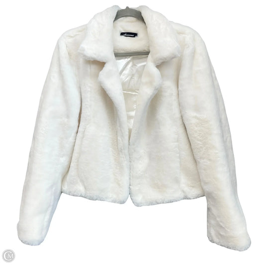 Coat Faux Fur & Sherpa By Olivaceous In White, Size: S