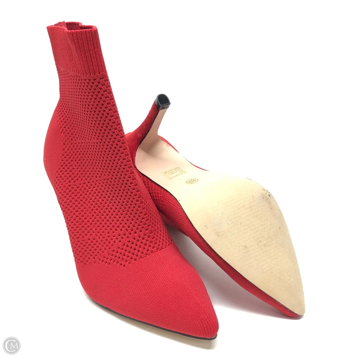 Boots Ankle Heels By Mia In Red, Size: 6