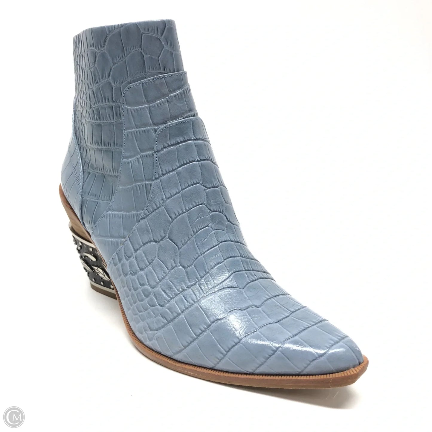 Boots Ankle Heels By Gianni Bini In Blue, Size: 6