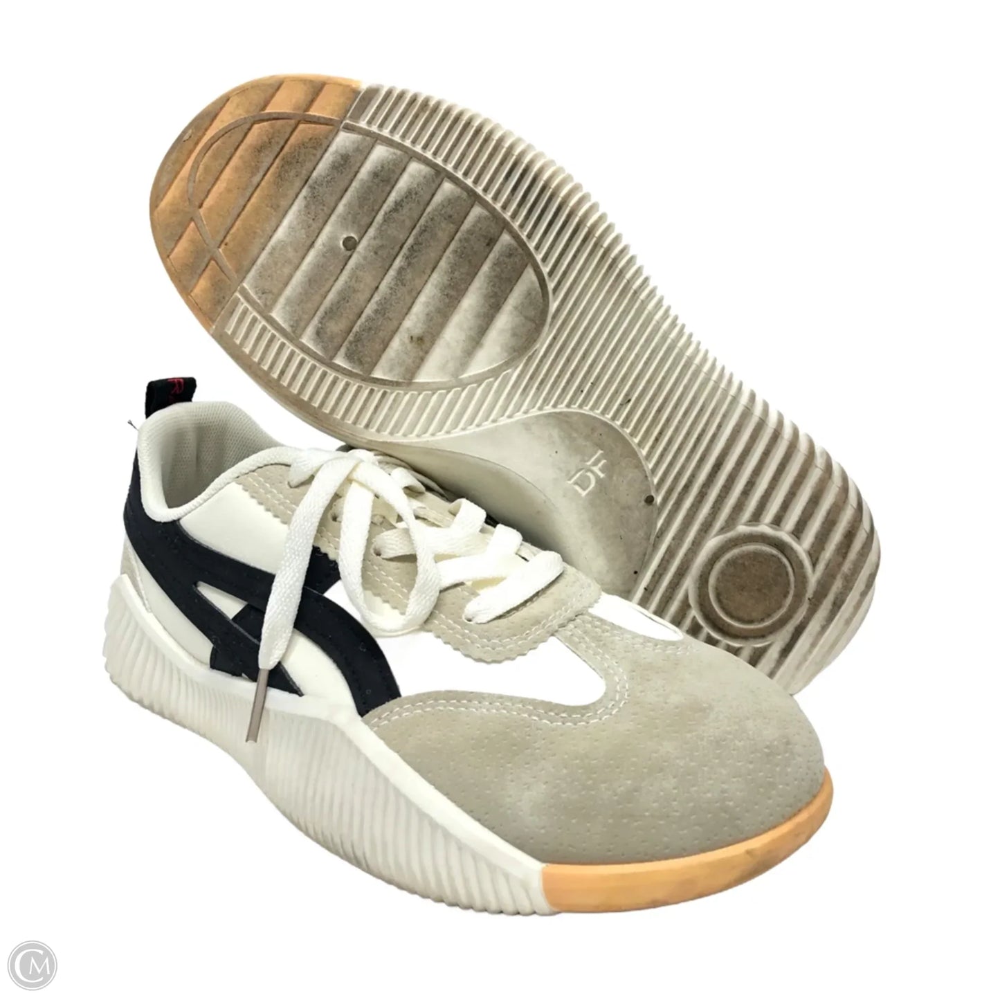 Shoes Sneakers By Clothes Mentor In Black & Cream, Size: 8