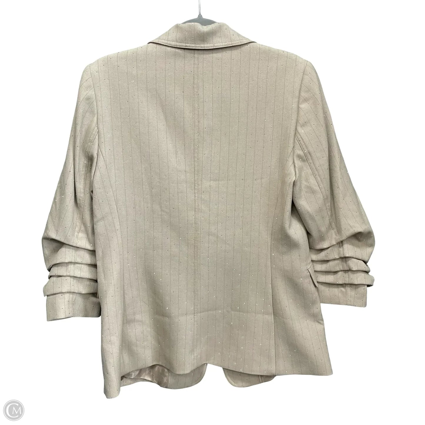 Blazer Designer By Karl Lagerfeld In Tan, Size: 14