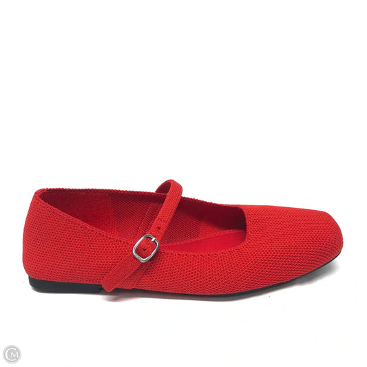 Shoes Flats By Clothes Mentor In Red, Size: 7