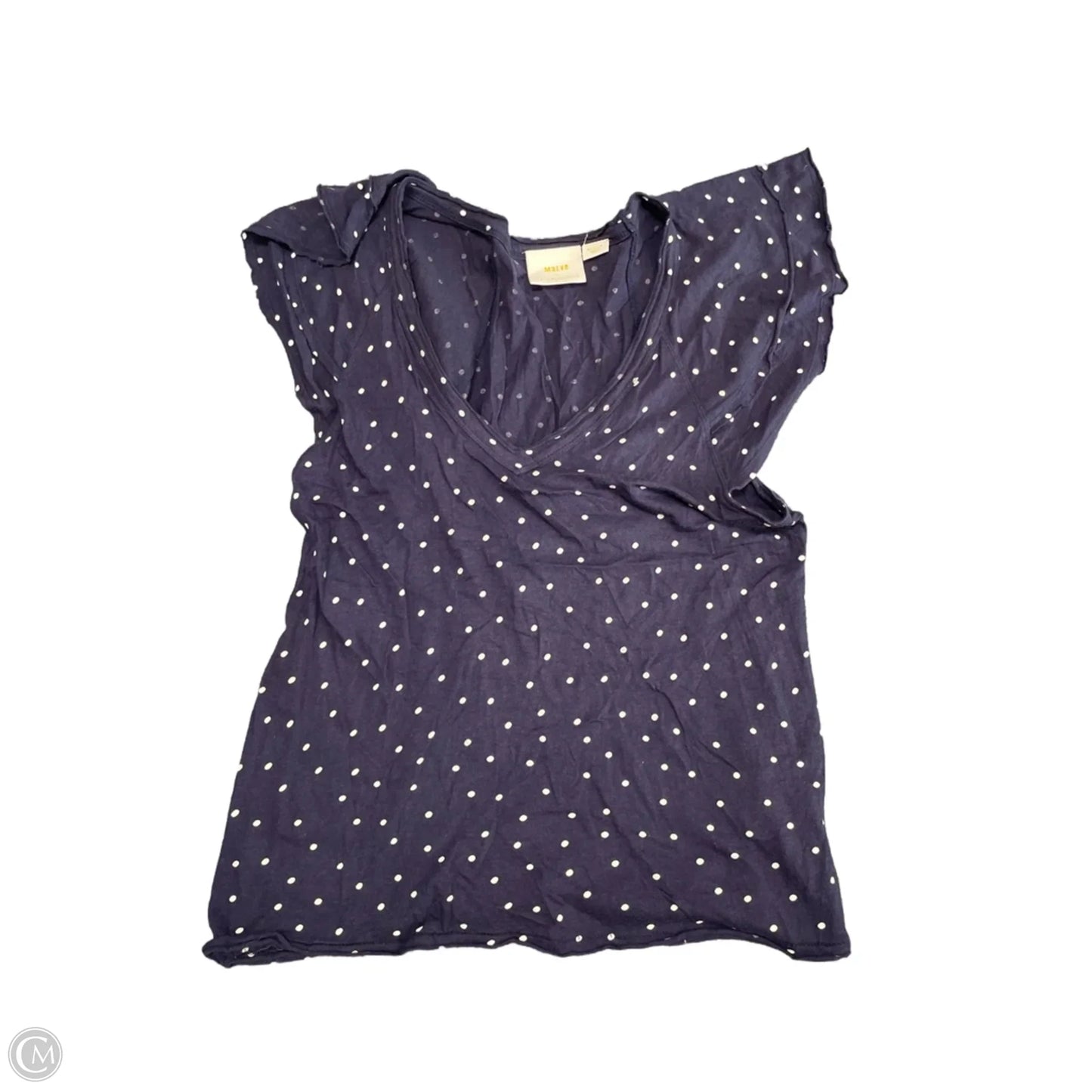 Top Short Sleeve By Maeve In Navy, Size: M