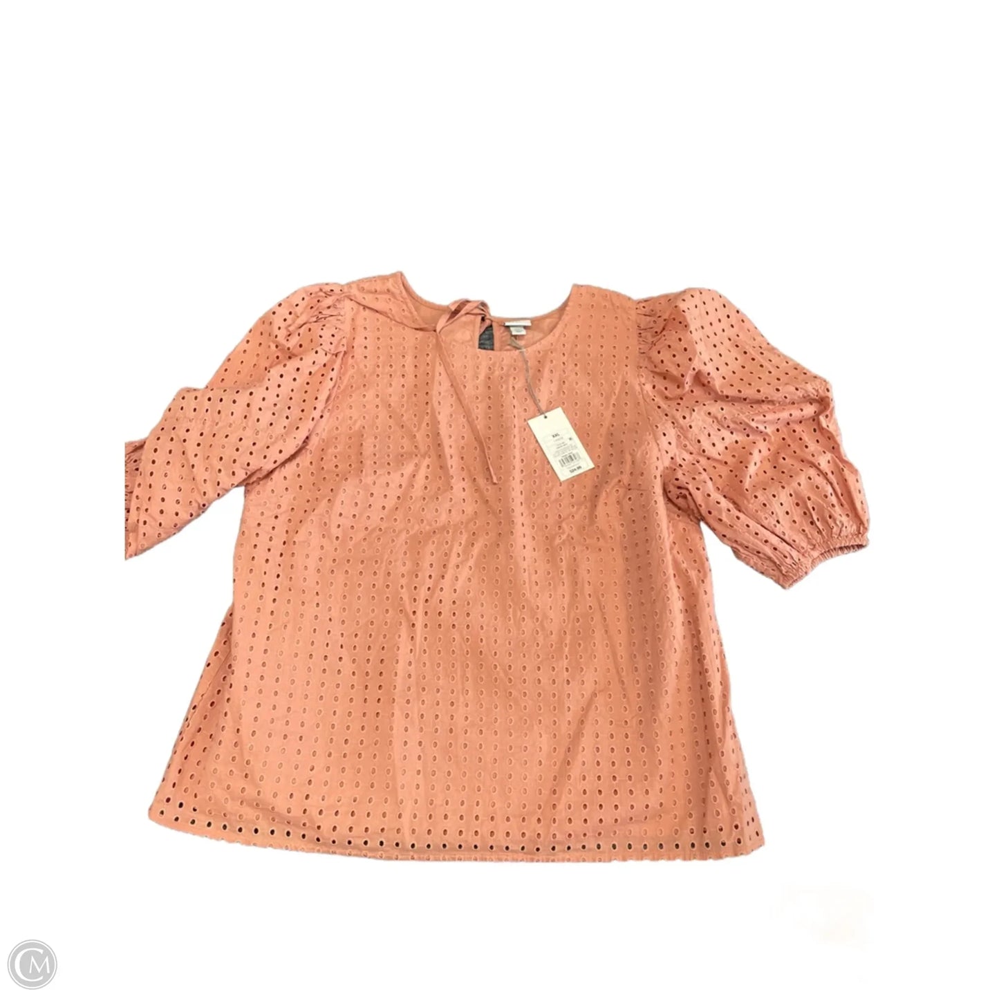 Top Short Sleeve By A New Day In Orange, Size: Xxl