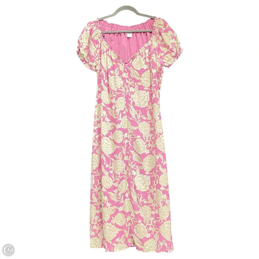 Dress Casual Midi By Melrose And Market In Pink, Size: M