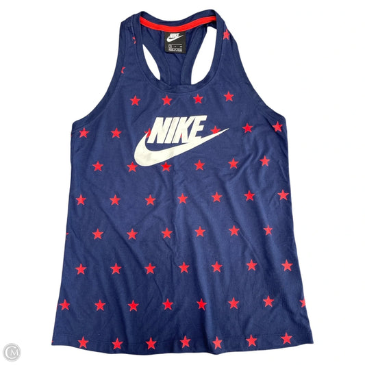 Athletic Tank Top By Nike Apparel In Navy, Size: S