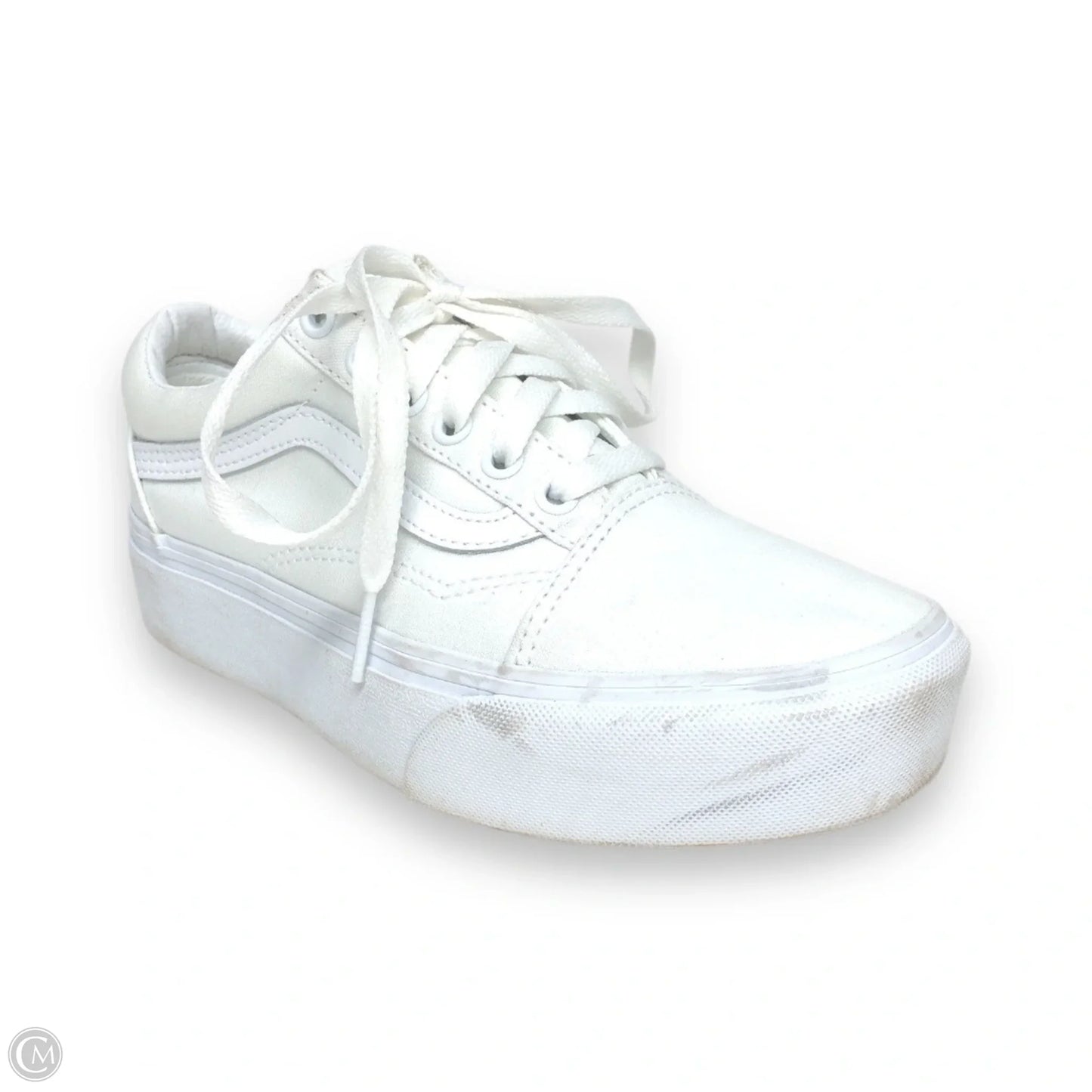 Shoes Sneakers By Vans In White, Size: 7