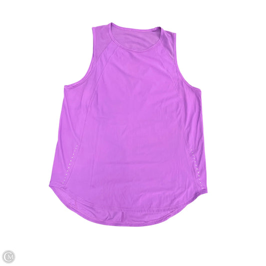 Athletic Tank Top By Lululemon In Purple, Size: L